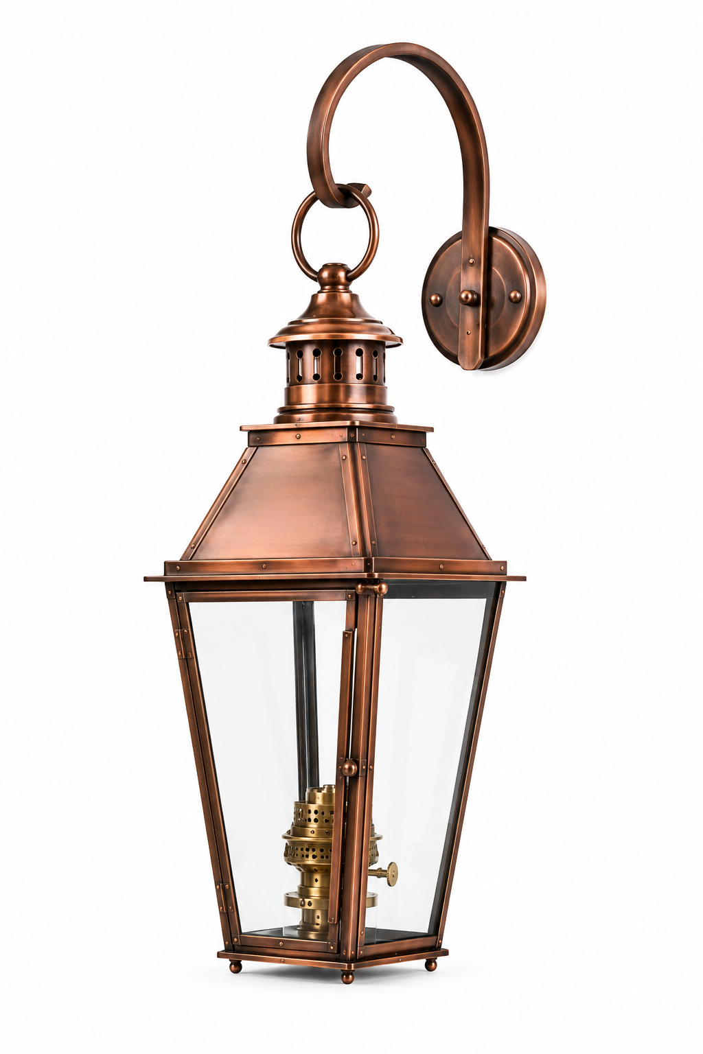 CopperCrest™ Wall-Mounted Gas Lantern