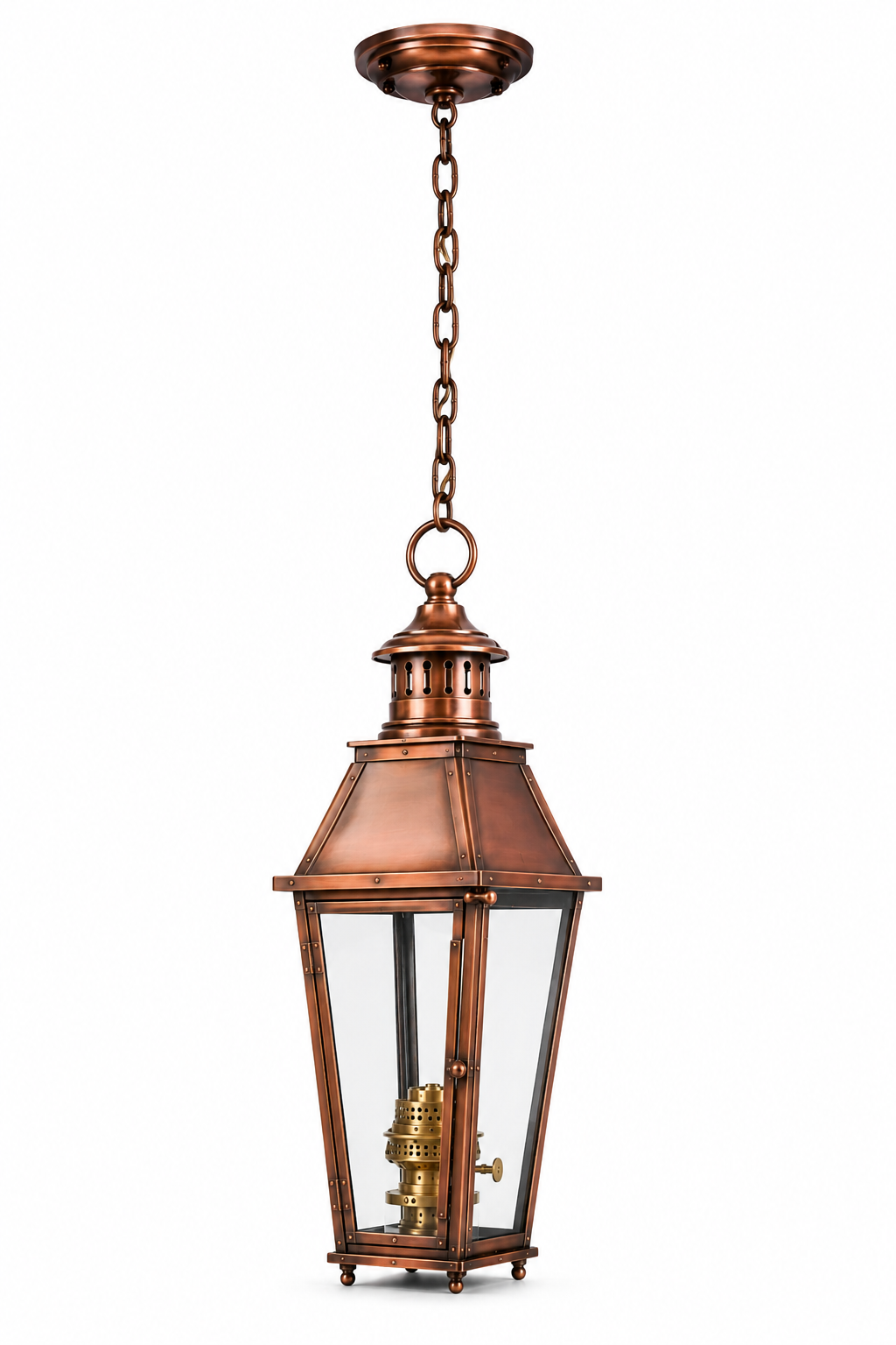 CopperCrest™ Hanging Gas Lantern
