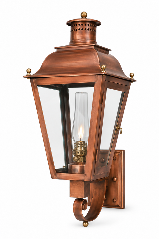 CopperHaven™ Scroll Arm Gas Lantern