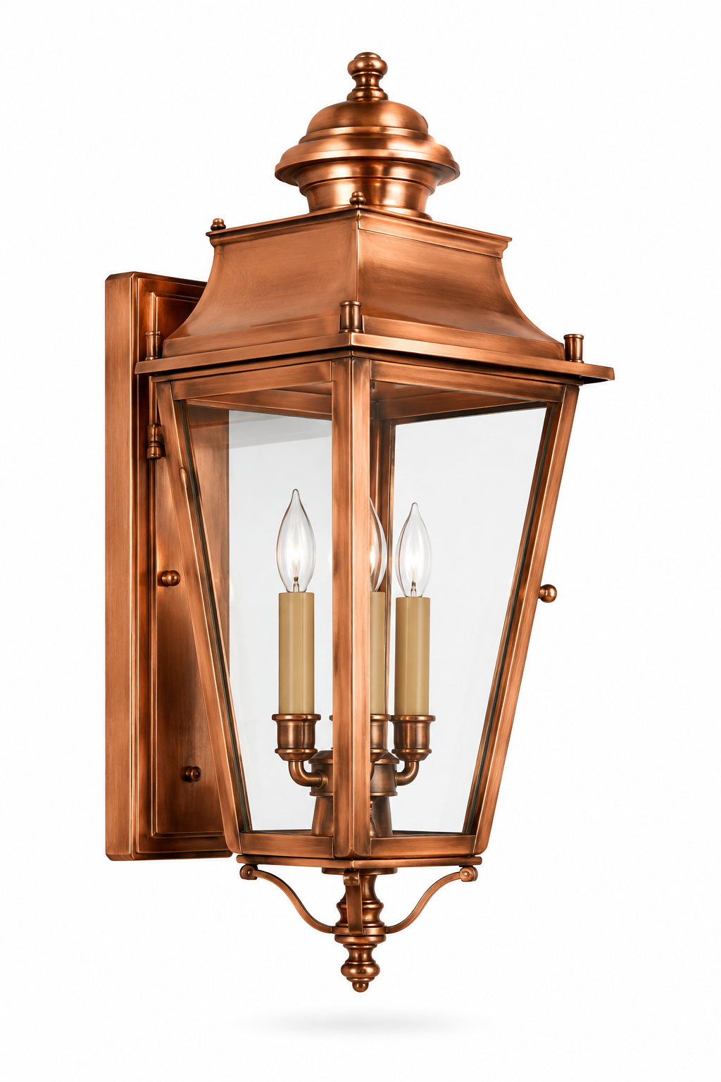 Verdure™ Copper Wall Gas Lantern