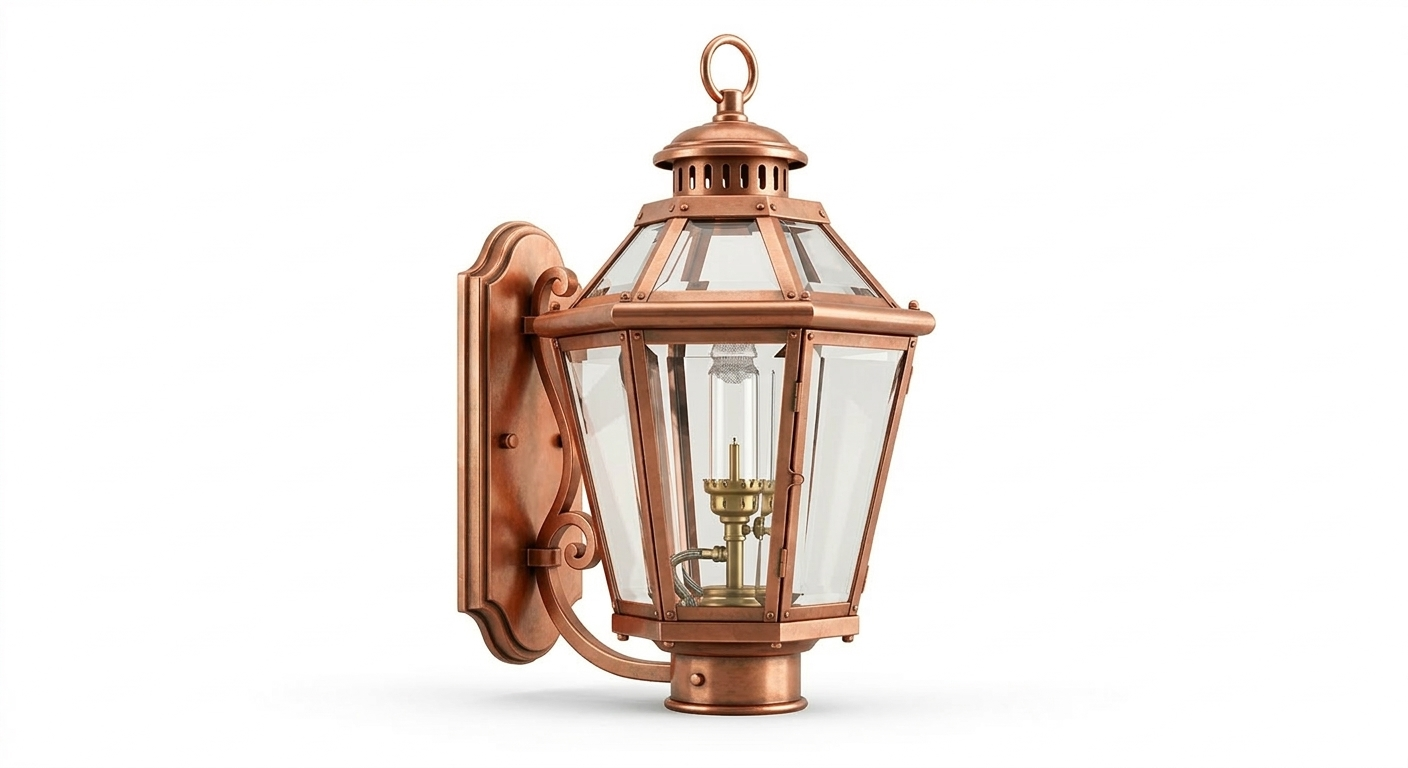 Auremont Heritage Copper Wall Lantern
